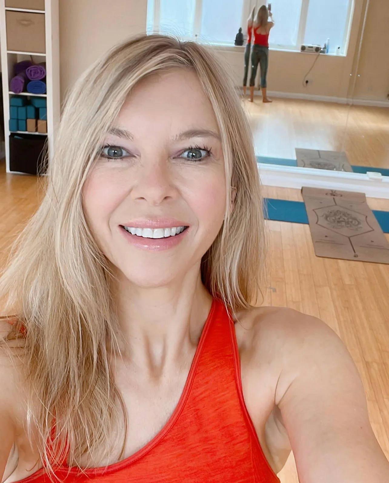 Diane, whose Wake Up and Flow class this is.